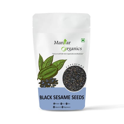 ManHar Organics Raw Black Sesame Seeds/Kale Till/Black Till: 250gm ManHar Organics Raw Black Sesame Seeds/Kale Till/Black Till: 250gm
