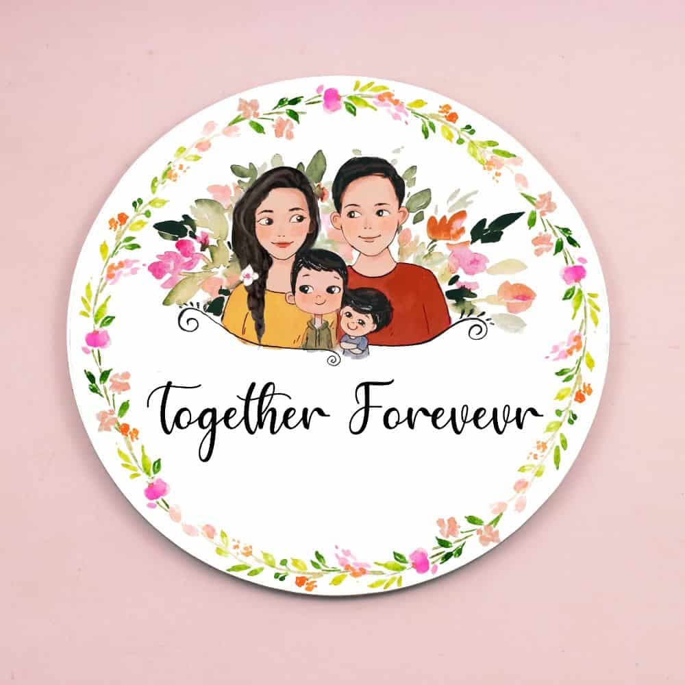 Family 3 - Handpainted Personalised Name plate