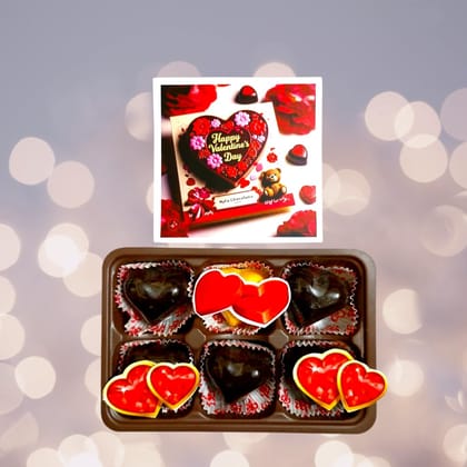 Myfa Chocolates Love Bites | Birthday, Anniversary, Valentine's Day Cute Chocolate Gift Box | 6 Pcs per Box Myfa Chocolates Love Bites | Birthday, Anniversary, Valentine's Day Cute Chocolate Gift Box | 6 Pcs per Box