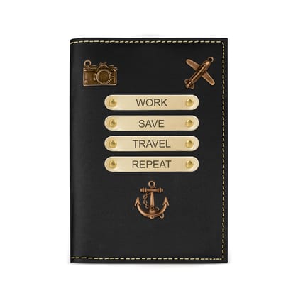 The Wallet Store Leather Passport Cover - Black The Wallet Store Leather Passport Cover - Black