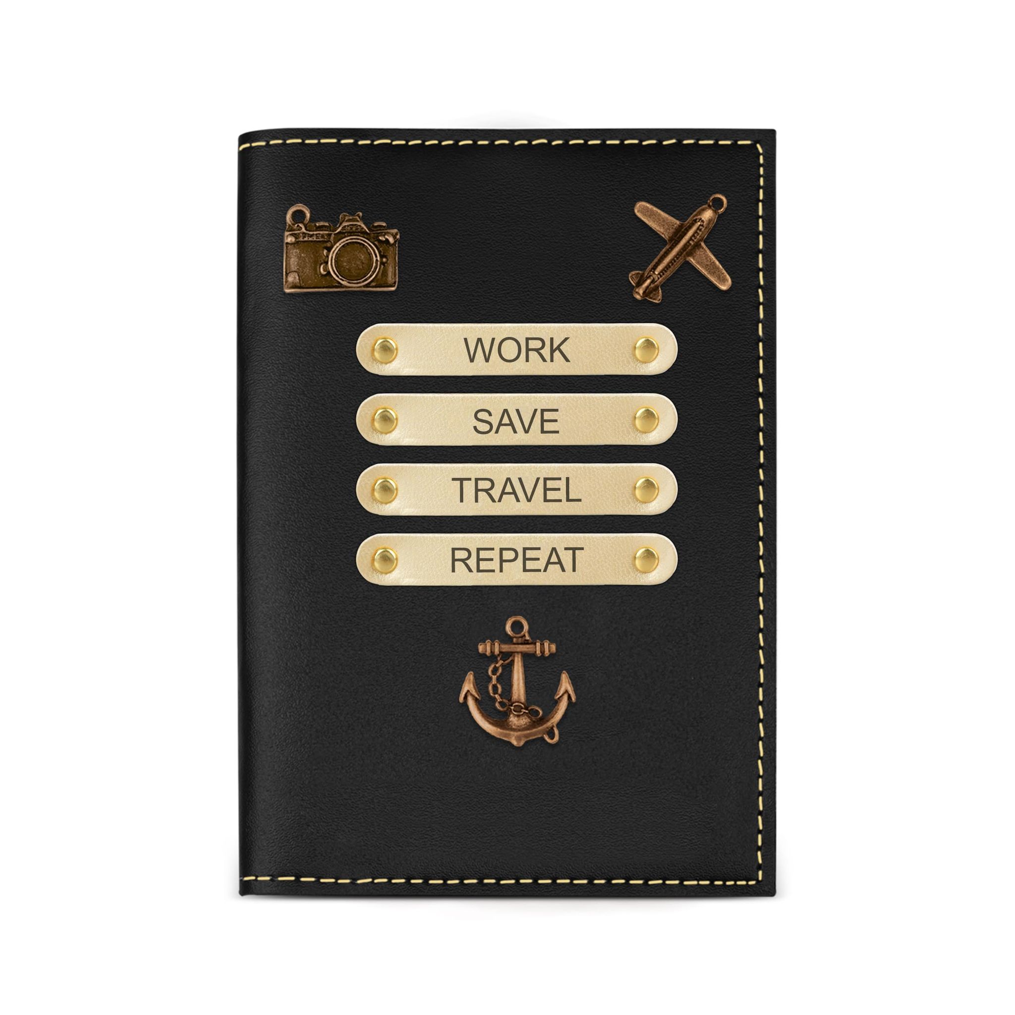 The Wallet Store Leather Passport Cover - Black