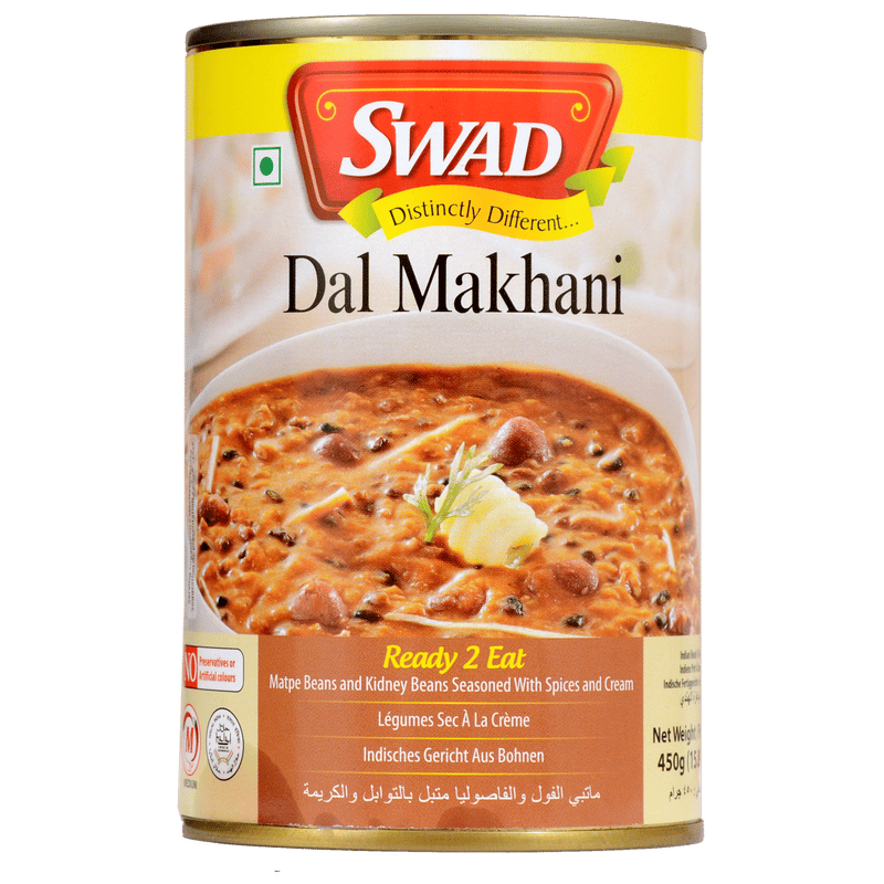 Swad Ready to Cook and EatDal Makhani Instant Mix Vegetarian Heat & Eat with No Added Preservative - 450 Grams (Pack of 3)