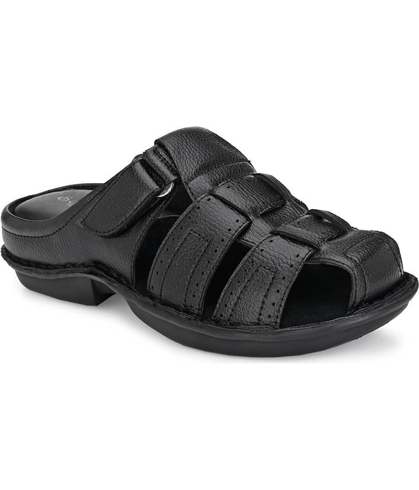 softio - Black Men's Sandals