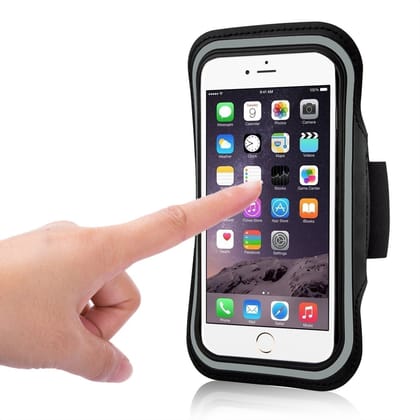Nawani Adjustable Workout Running Mobile Armband Pouch for 5.5 Inches Phones