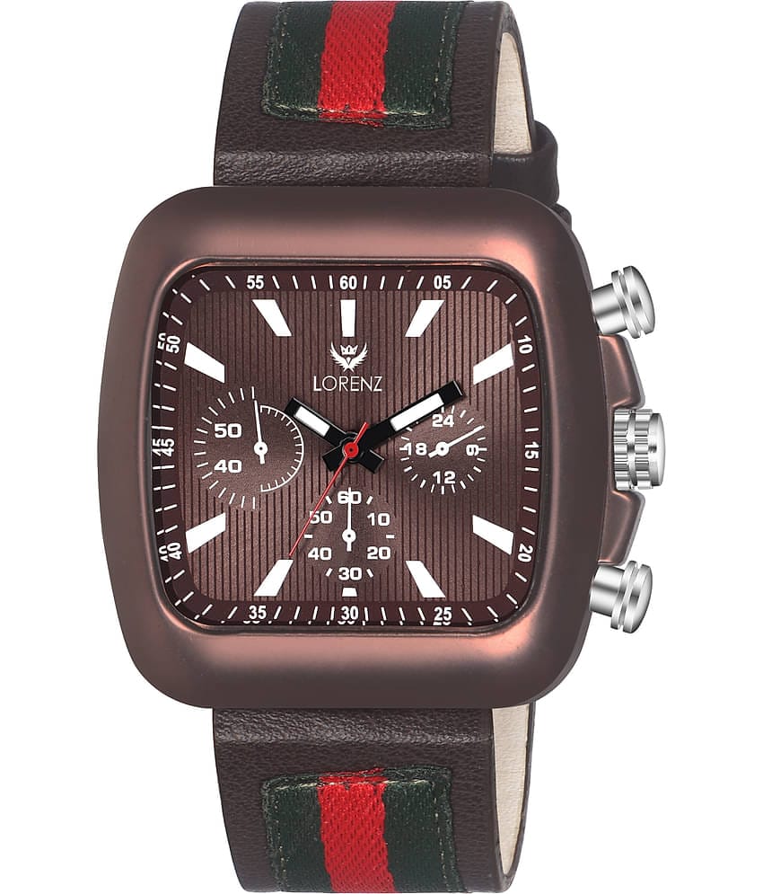 Lorenz Multicolor Leather Analog Men's Watch