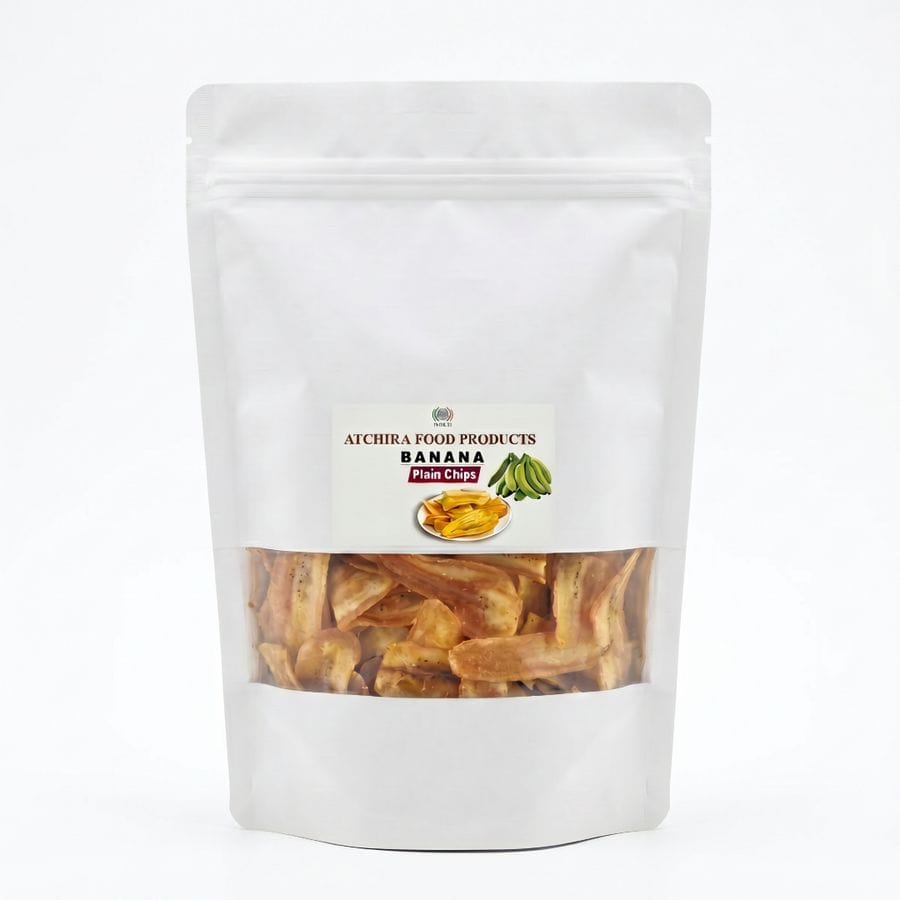 Atchira Food Products Banana Plain Chips - 150 gm - 150 gm - One resealable pouch