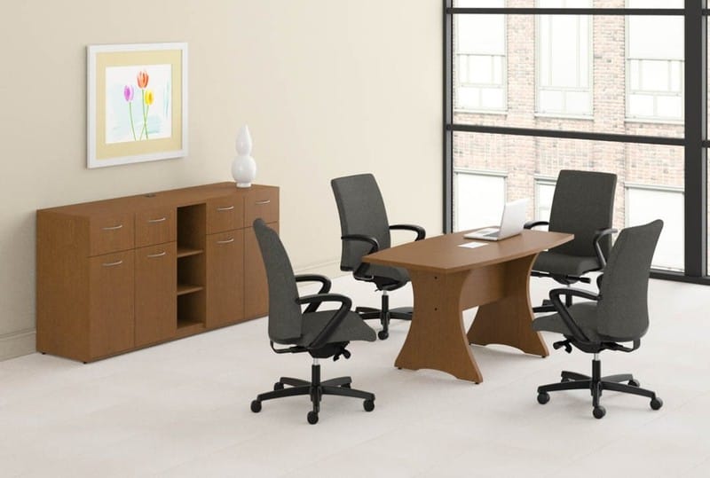 Rectangular 4 Seater Meeting Table, Without Storage