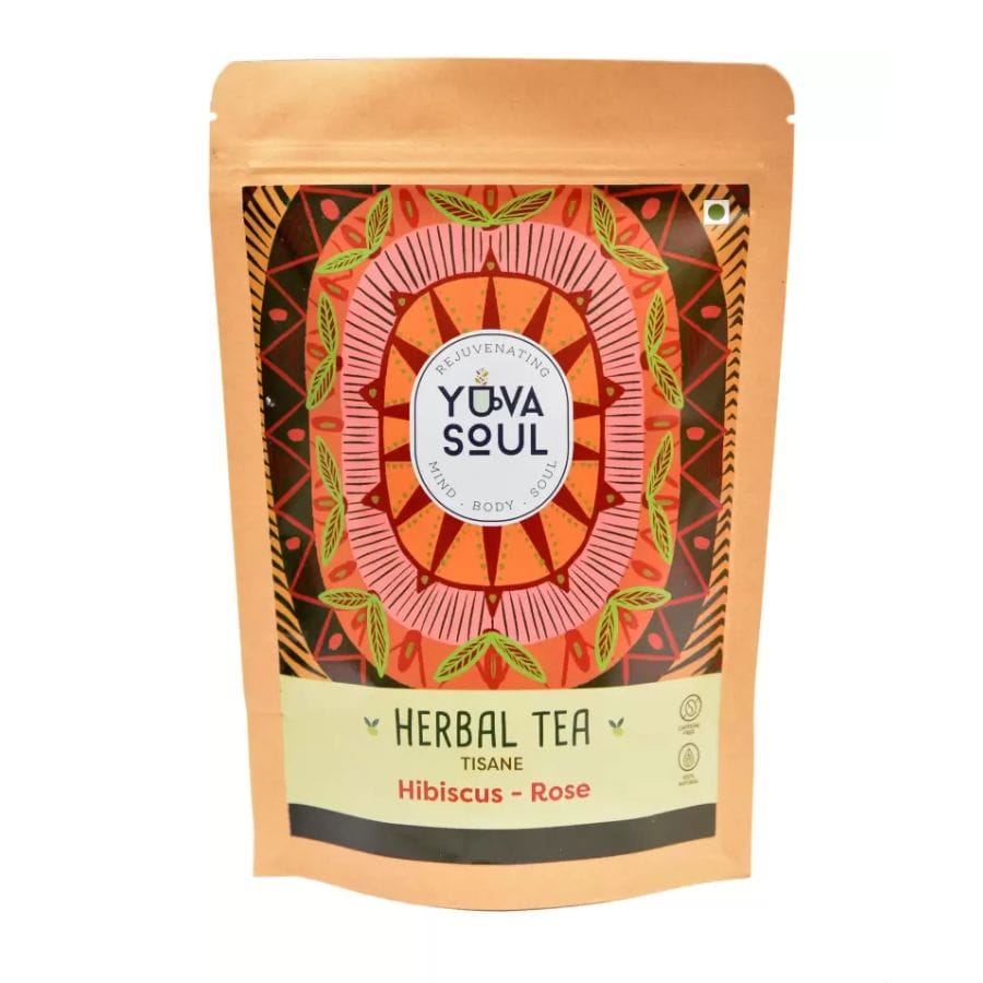 YUVA SOUL Hibiscus - Rose Tea - 25 Gms
