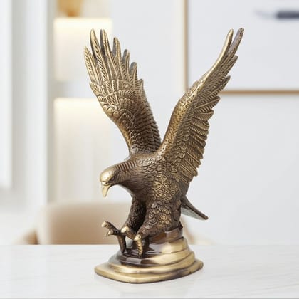 Brass Antique Showpiece Eagle Statue (ANMAS006 E)