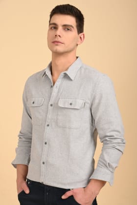 Georgia - Heavy Melange Shirt - Melange-M-40 / MELANGE