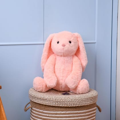 Cute Pink  Bunny Soft TOys for Girls/Kids Huggable Rabbit with Long Ears  30 cms