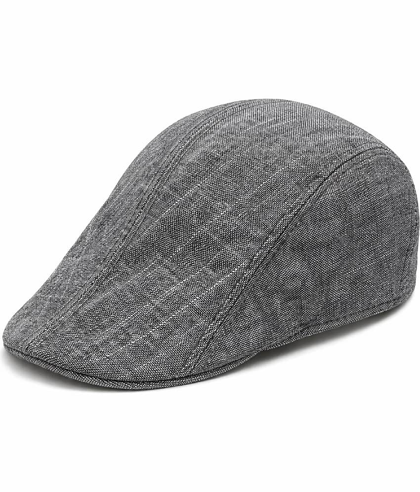 Zacharias Pack of 1 Cotton Men's Cap ( Grey )