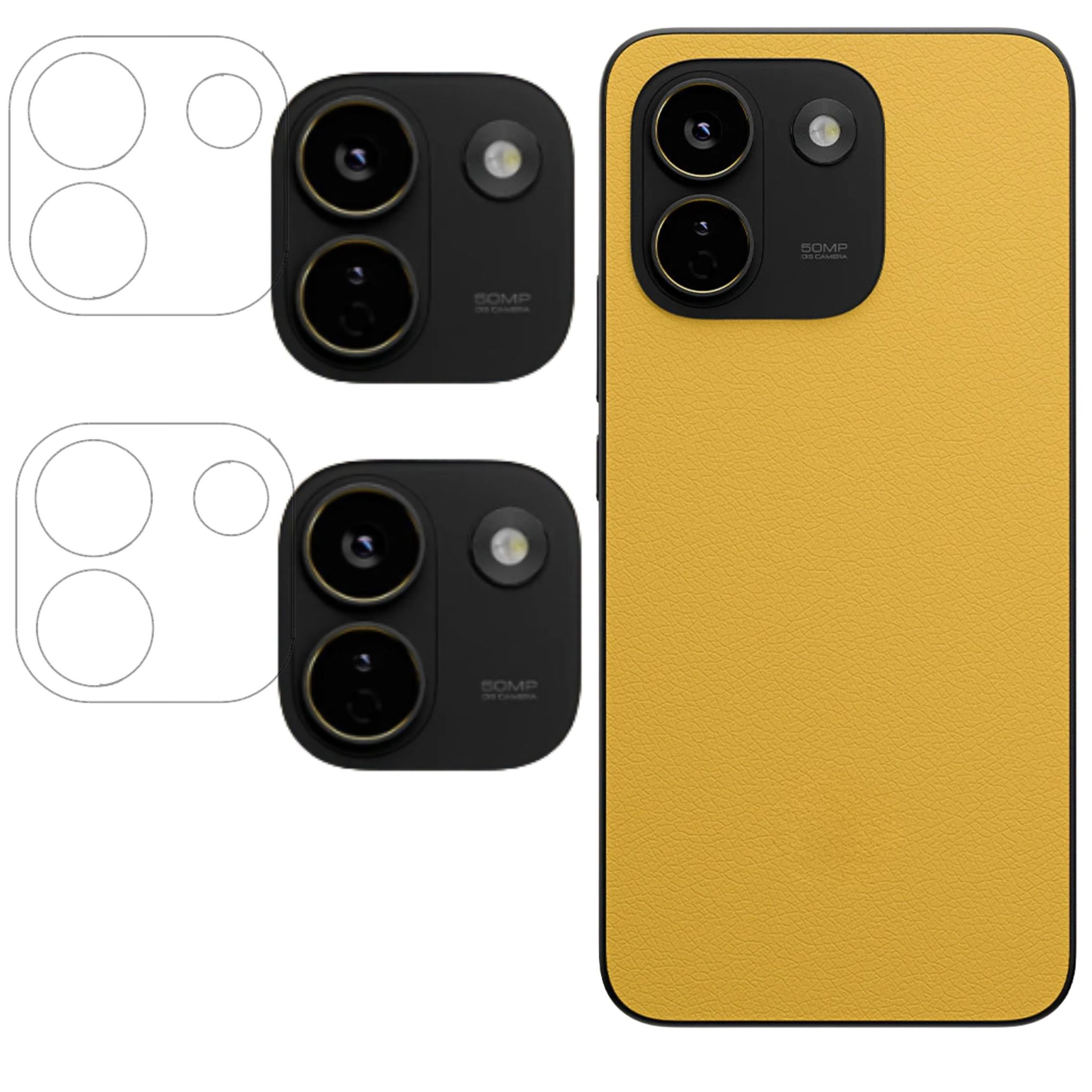 ISAAK Back Camera Lens Protector compatible for Poco X8 Power 5G (Pack of 2)