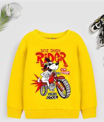 Trampoline Pack of 1 Boys Cotton Blend Sweatshirt ( Black )