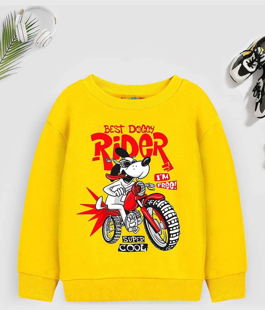 Trampoline Pack of 1 Boys Cotton Blend Sweatshirt ( Black )