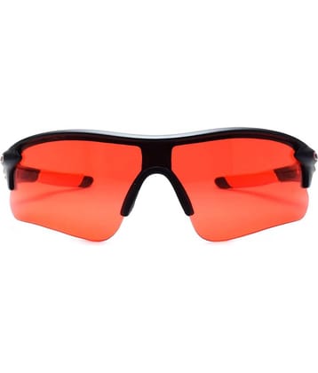 Peter Jones - Black Wrap Around Sunglasses ( Pack of 1 )