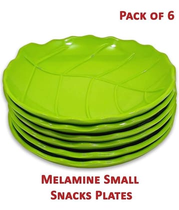 Inpro 6 Pcs Melamine Dark Green Quarter Plate