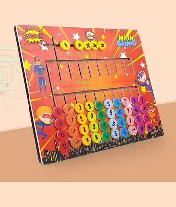 NHR 3D Learning Puzzle | Maze Tracing Math Calculator Board | Mathematical Number Calculation Board Game Learning Toy For Kids 1+ Year