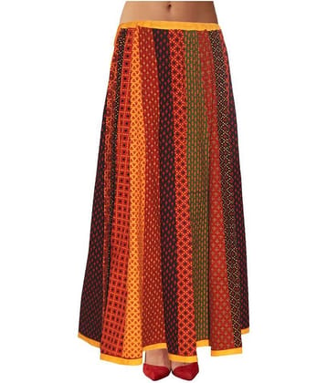 Sttoffa - Multicolor Cotton Women's A-Line Skirt ( Pack of 1 )