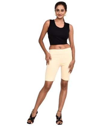 051AFR 4Cats Jumbo Size Royal Cycling Shorts - Beige