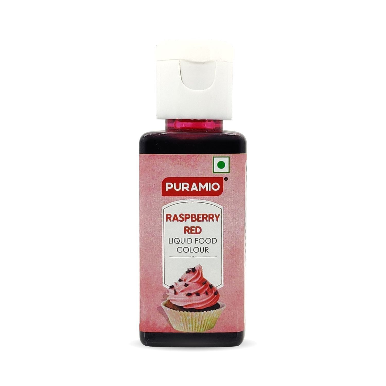 Puramio Liquid Food Colour - Raspberry Red, 50 ml