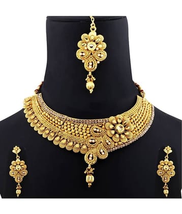 Silver Shine Alloy Golden Contemporary/Fashion Necklaces Set Contemporary
