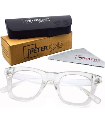 Peter Jones White Rectangle Spectacle Frame B113T