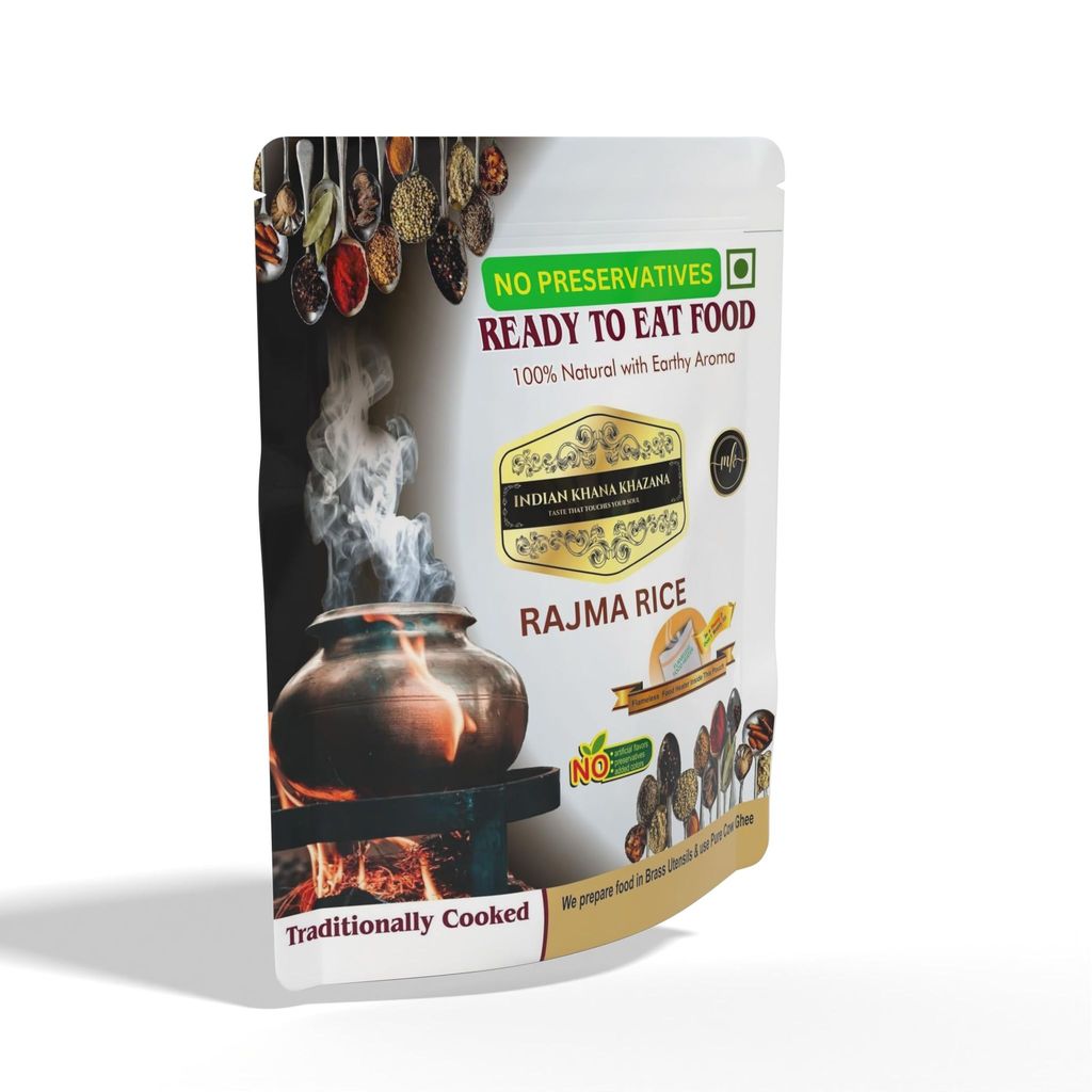 Ready to eat Rajma Rice Combo | No Added Preservative and Colours/Serve Hot Anytime Anywhere with our Disposable-Cooker inside the Pack/Indian Tasty Flavour Ready to Eat Food