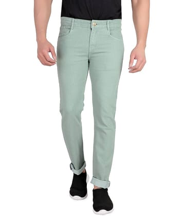 RAGZO - Light Green Denim Slim Fit Men's Jeans ( Pack of 1 )