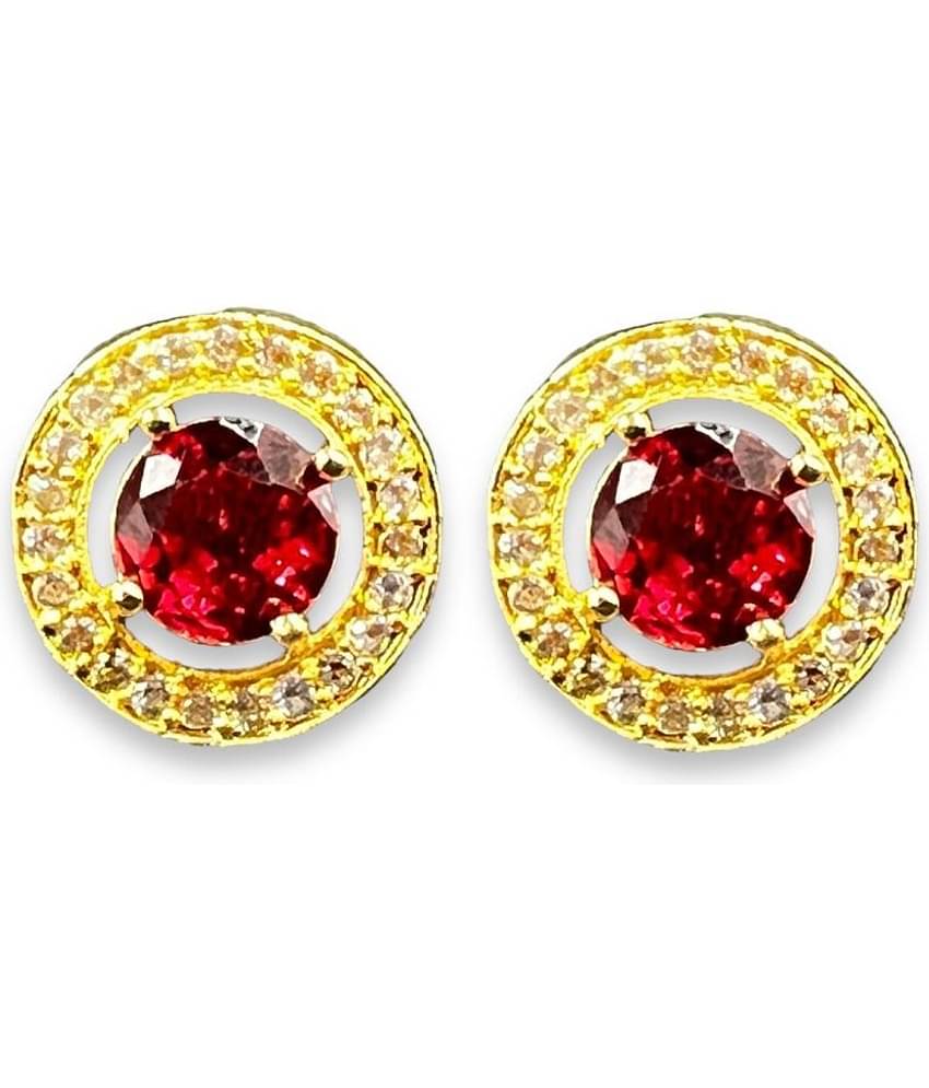 Charms Light Green Stud Earrings ( Pack of 1 )