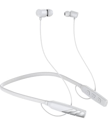 Life Like Bluetooth Neckband Earphone With 30h Talktime - White