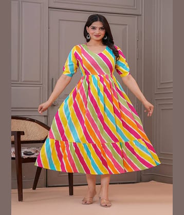 Nevisha Style Multi Color Cotton Women's Maternity Dress ( Pack of 1 )