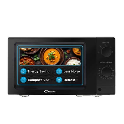 Candy 19 L Inverter Technology with 5 Power Levels Solo Microwave Oven and Defrost,3 year Warranty on magnetron,(CSM192B, Black) From Milan to Your Kitchen Candy 19 L Inverter Technology with 5 Power Levels Solo Microwave Oven and Defrost,3 year Warranty