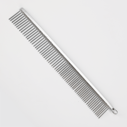Skatrs Stainless Steel Rounded Teeth Grooming Comb Brush Dogs and Cats (Silver) Skatrs Stainless Steel Rounded Teeth Grooming Comb Brush Dogs and Cats (Silver) - 25cm