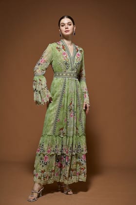 Pale Green Kaftan-XS