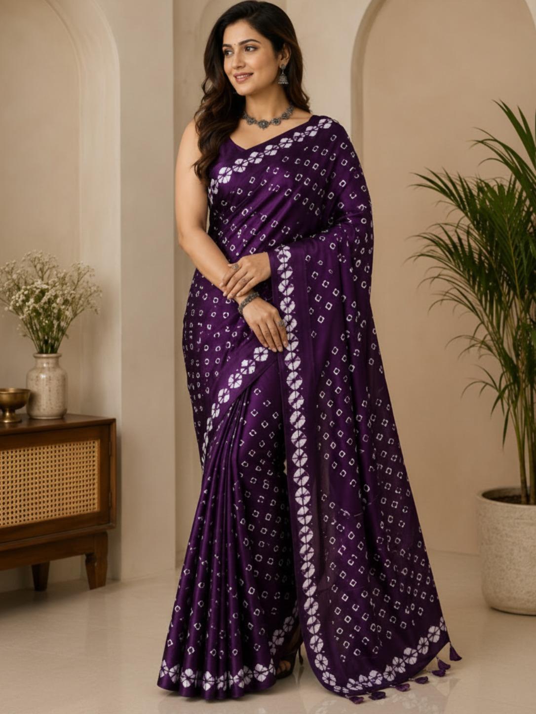 Satin Silk Saree