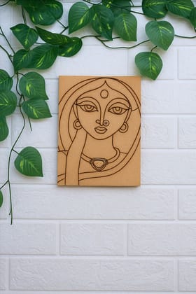 Dbeautify's MDf Traditional Indian Woman Face DIY Painting