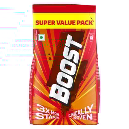 BOOST Chocolate Nutrition Drink Powder 750 G Refill Pack|| For 3X Stamina - Builds Bone & Muscle Strength