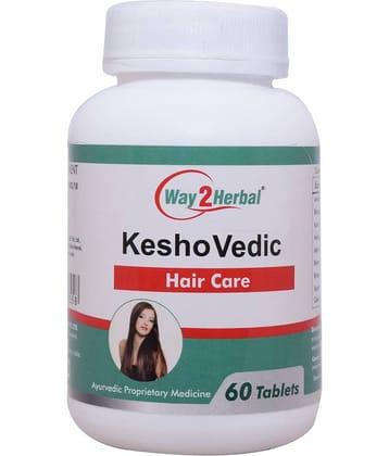 Way2Herbal Keshovedic Tablet 60 No.S Pack of 1