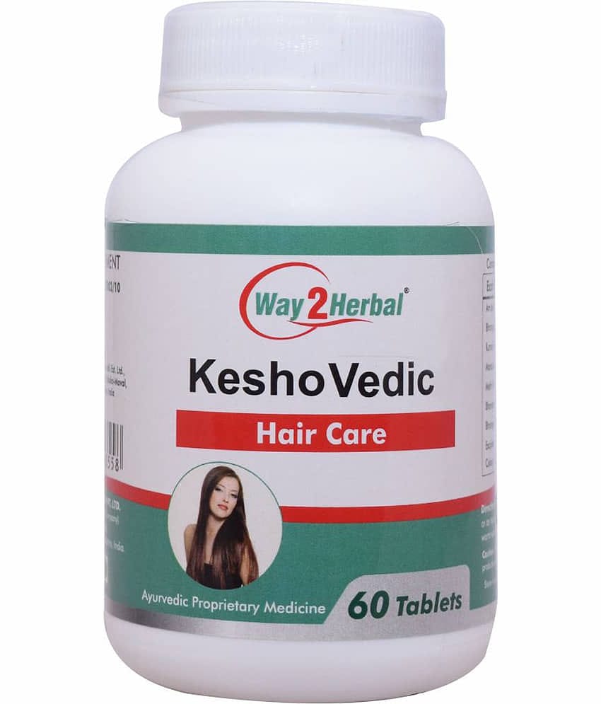 Way2Herbal Keshovedic Tablet 60 No.S Pack of 1