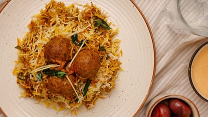 Andhra Chicken Kofta Biryani