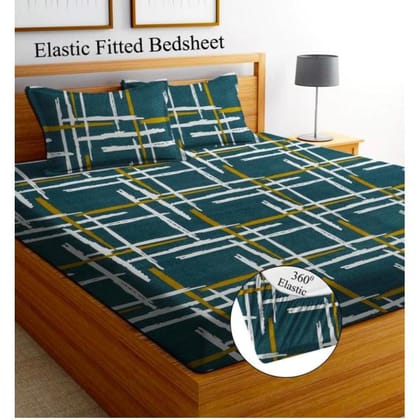 Homdazal Microfibre Abstract Queen Size (Teal)