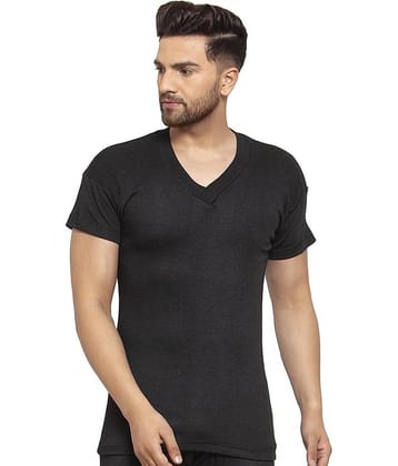 Uzarus Pack of 1 Cotton Blend Thermal Tops For Men's ( Light Grey )