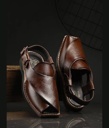 POS Planet of Shoes - Brown Men's Sandals