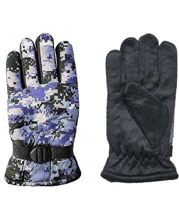 PENYAN Winter Bike Gloves Army Print For Men Bike Riding Hand Gloves, Pack of 1 Pair
