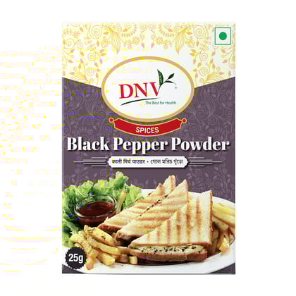 DNV Foods Black Pepper Powder Box, 25 gm