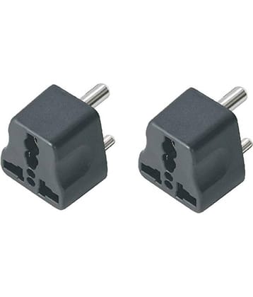 EmmEmm Plug Tops 5Amp- Pack of 2 (Black)