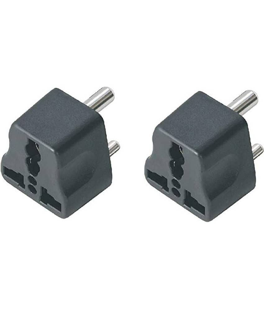 EmmEmm Plug Tops 5Amp- Pack of 2 (Black)