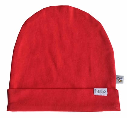 Baby's Red Beanie Cap