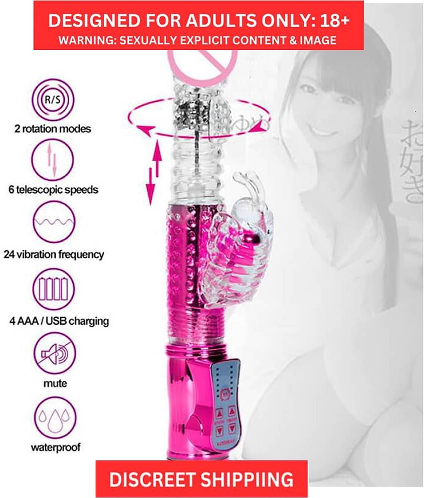36 Modes USB Rechargeable Rotating Rabbit Vibrator Waterproof Vibrating Anal Dildo G Sp*t Clitoris